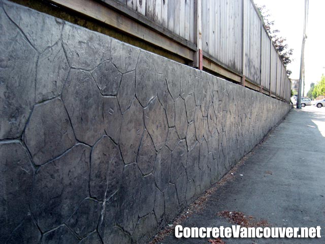 concrete wall finishes. an existing concrete wall