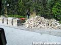 Pavingstone removed and ready to be hauled away in Whistler, BC, Canada