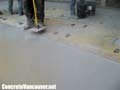 Stamping the concrete, Langley, BC, Canada
