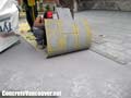 Stamping the concrete, Langley, BC, Canada