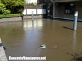 Rubberized membrane system applied to concrete deck surface in North Vancouver, BC, Canada