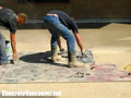 Stamping the swimming pool deck in North Vancouver, BC, Canada