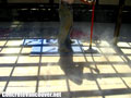 Stamping the swimming pool deck in North Vancouver, BC, Canada