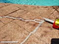 Stamped Concrete Swimming Pool Deck Repair in North Vancouver, BC, Canada