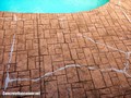 Stamped Concrete Swimming Pool Deck Repair in North Vancouver, BC, Canada