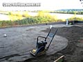 Compaction of road mulch gravel base in Ladner / Tsawwassen, BC, Canada