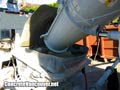 Concrete arrived and loading pump truck hopper in Ladner / Tsawwassen, BC, Canada