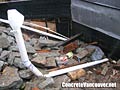 Installation of PVC drainage system in Ladner / Tsawwassen, BC, Canada