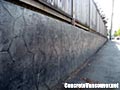 Stamped Concrete Retaining Wall Overlay in Burnaby, BC, Canada