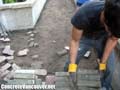 Removal of pavingstone in Whistler, BC, Canada