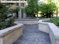 Slate Grey stamped concrete pathways with London Cobblestone pattern in Whistler, BC, Canada