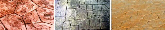 Random Stone Pattern Stamped Concrete Vancouver